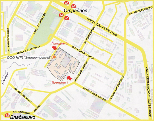 Карта проезда